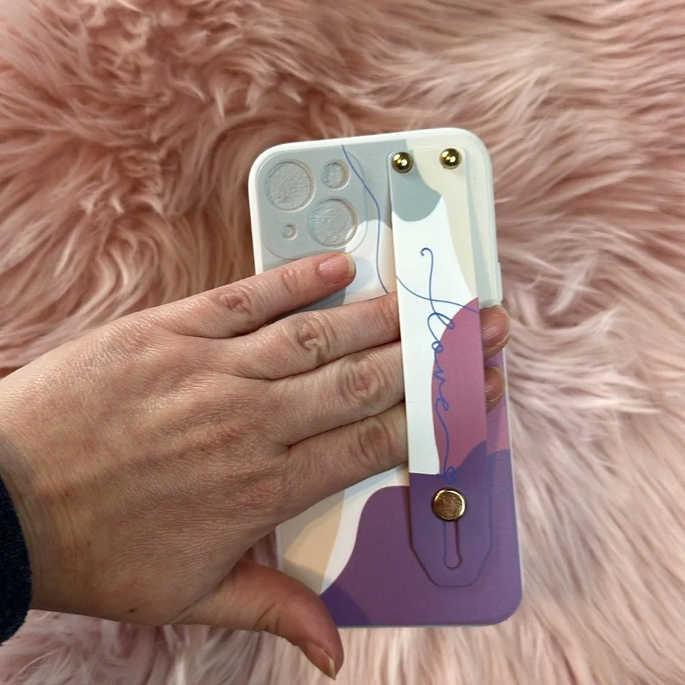 iPhone 13 Spring Summer Handle Purple Pink Phone Cover NWOT